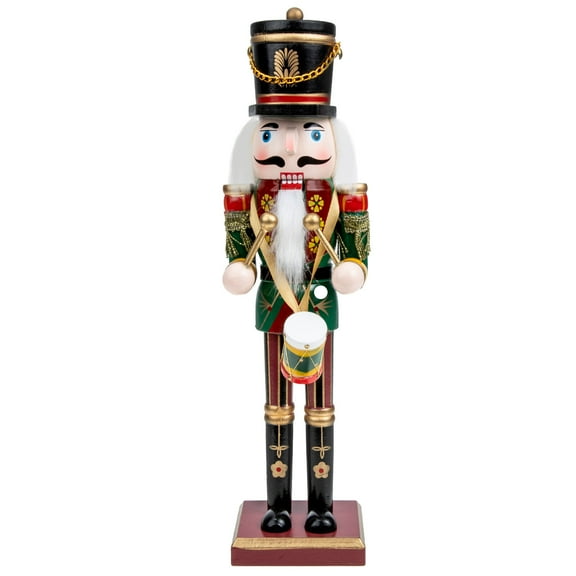 Wooden Nutcracker Ornament for Decor Multi Color Christmas Gift Eco Friendly Paint Safe 6.5 Inches