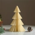thumbnail image 1 of Christmas Desktop Tree Decoration - 9.84x3.54 Inch Paper Craft Holiday Scene Prop for Tabletop Display and Photo Shooting, 1 of 3