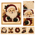 thumbnail image 1 of Christmas Diamond Art Kit, 20 x 20 cm DIY Pearl Painting with ABS Base, Beginner Holiday Craft for Adults Family Shelf Mantel Tabletop Indoor Decor, 1 Set, 1 of 6