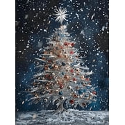 Christmas Diamond Art Kits for Adults, Winter 5D Diamond Painting Kits for Beginners, DIY Round Full Drill Diamond Dots Gem Art for Adults, Paint by Diamonds Pictures Crafts Home Decor 12x16 in