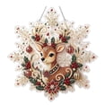 thumbnail image 1 of Christmas Diamond Art Kits for Adults,Acrylic Snowflake Suncatcher DIY Pearl Diamond Painting Hanging Ornament(11.8 Inch), 1 of 4