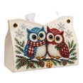 thumbnail image 1 of Christmas Diamond Art Tissue Box Cover, DIY Pearl Art Kit For Adults, Leather Decor Tissue Holder For Beginners & Craft Lovers, 1 of 7