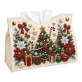 thumbnail image 1 of Christmas Diamond Art Tissue Box Cover, DIY Pearl Art Kit For Adults, Leather Decor Tissue Holder For Beginners & Craft Lovers, 1 of 7