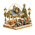 thumbnail image 1 of Christmas Diamond Painting Kit for Adults with Full Drill Rhinestone Train Scene, Festive Holiday Craft Kit for Women Seniors, 12X12 Inch Wall Art Decor Gift, 1 of 5