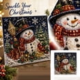 thumbnail image 1 of Christmas Diamond Painting Kit Featuring Square Drill Gems and Snowman Design, Festive Wall Art for Adults and Kids Holiday Crafting, Seasonal Christmas Decoration 1 Pack, 1 of 4