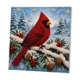 thumbnail image 1 of Christmas Diamond Painting Kit For Adults, Cardinal Dot Art With Pearls, DIY 5D Crystal Rhinestone Embroidery Craft, Holiday Home Wall Decor Gift, 1 of 8