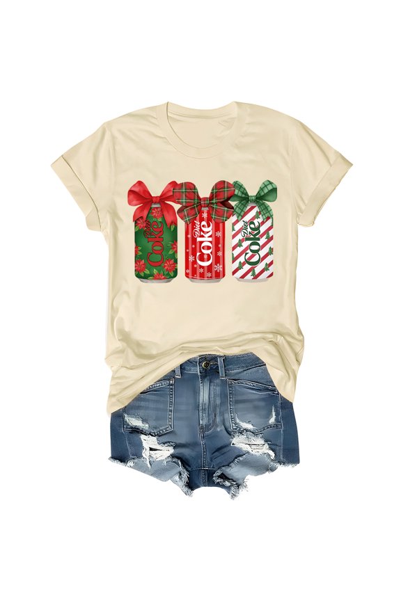 Christmas Diet Coke Shirt Coquette Bow Diet Coke T-Shirt Chritsmas Tshirt Merry Xmas Tees