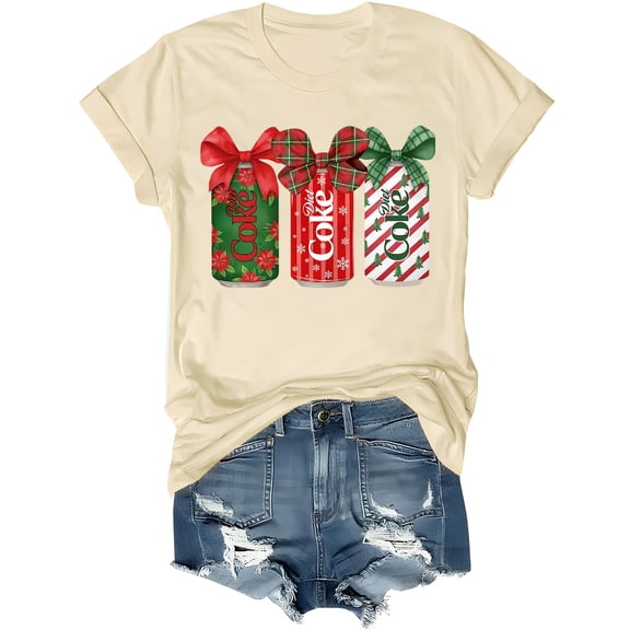 Christmas Diet Coke Shirt Coquette Bow Diet Coke T-Shirt Chritsmas Tshirt Merry Xmas Tees