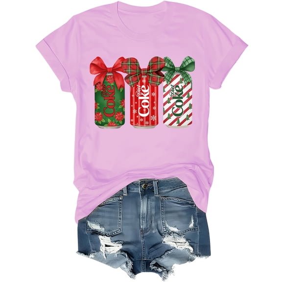 Christmas Diet Coke Shirt Coquette Bow Diet Coke T-Shirt Chritsmas Tshirt Merry Xmas Tees