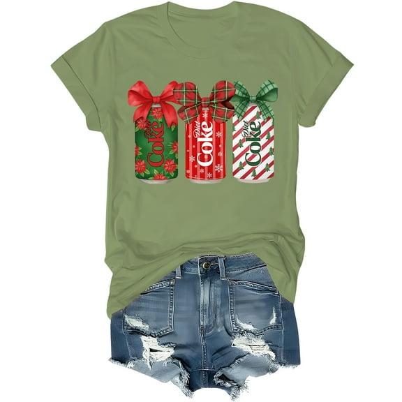 Christmas Diet Coke Shirt Coquette Bow Diet Coke T-Shirt Chritsmas Tshirt Merry Xmas Tees