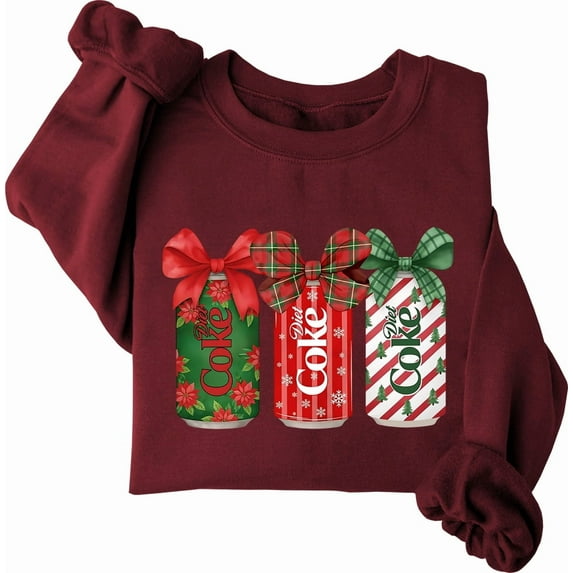 Christmas Diet Coke Sweatshirt Coquette Bow Diet Coke Shirt Merry Chritsmas Tops