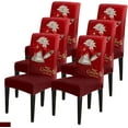 Christmas Dining Chair Covers, Merry Christmas and Happy New Year Bell