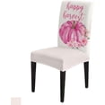 thumbnail image 1 of Christmas Dining Chair Slipcover, Poinsettia Leaves Winter Snowflake Red Chair Protector Stretch Parsons Chair Covers for Dining Room, Restaurant, Kitchen, Party, Set of 6, 1 of 5