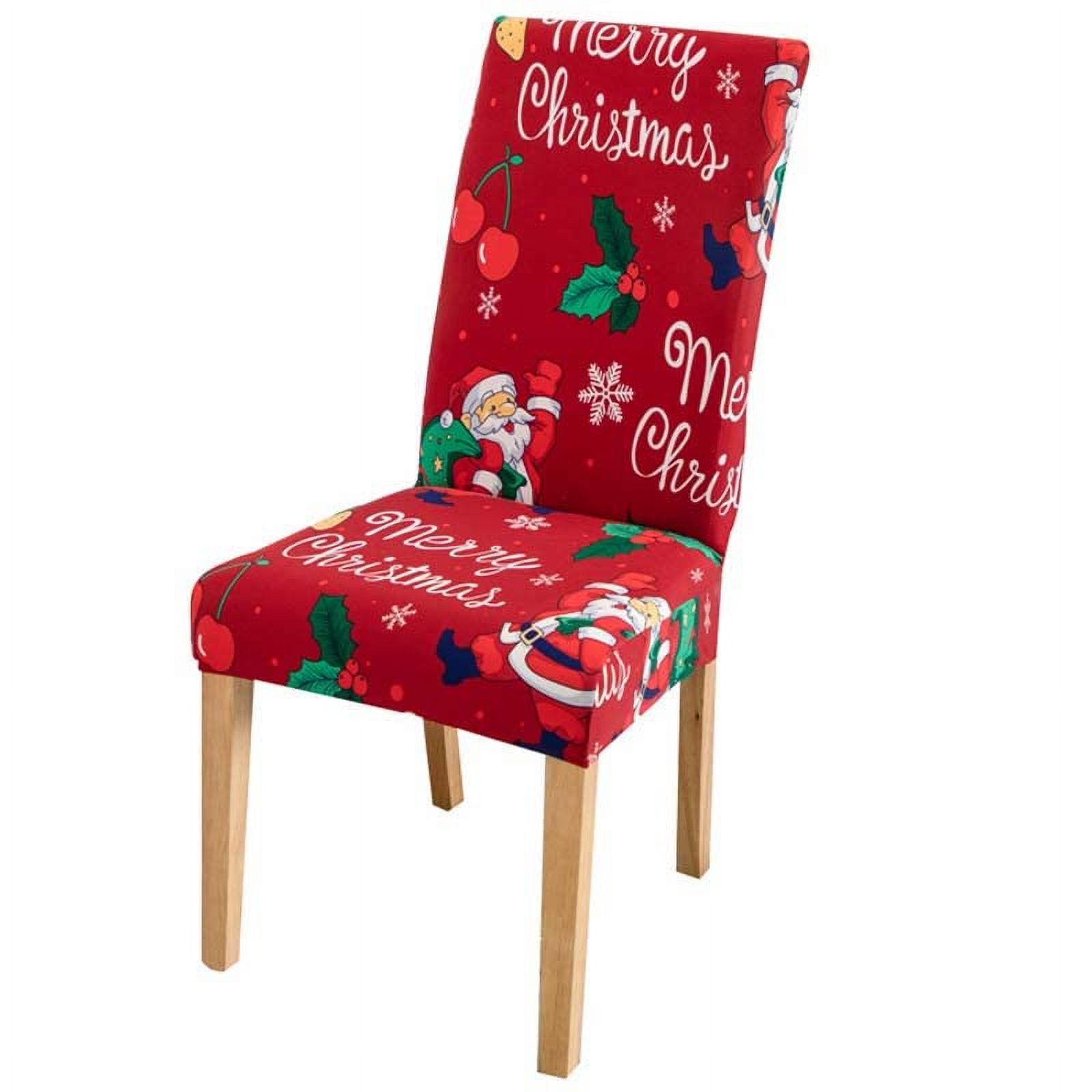 Christmas Dining Room Chair Slipcovers 1 Pack Stretch Spandex Chair