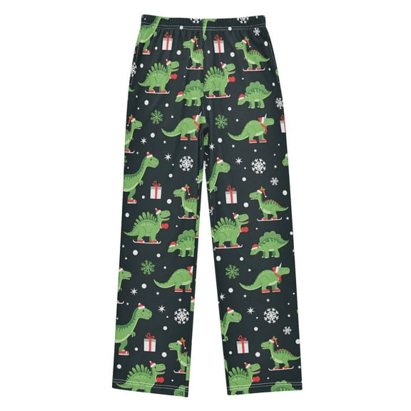 Christmas Dinosaur Christmas Pajama Pants Soft and Lightweight Elastic Waistband Christmas Pajama Pants