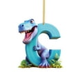 thumbnail image 1 of Christmas Dinosaur Ornament Set - 26 Letter Dinosaur Pendants for Tree Decorations - Acrylic Hanging Decor for Wreaths, Fireplaces, Gifts - Cute Holiday Decor for Kids & Adults, 1 of 2