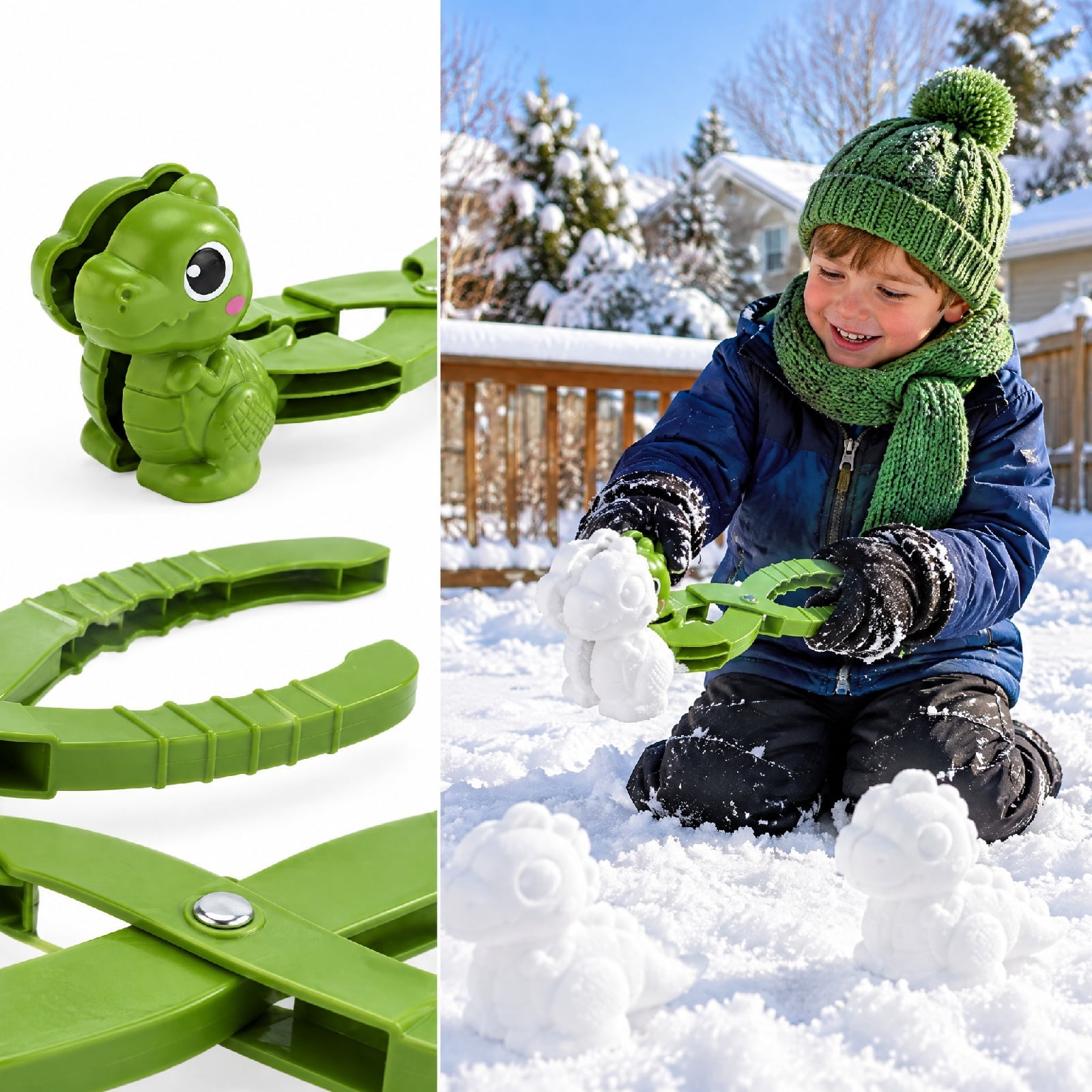 Snowboard Shape Graphics Christmas Dinosaur Snowball Maker, Dinosaur Shaped Snow Clip for ...