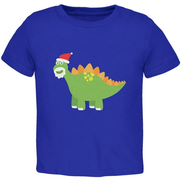 Christmas Dinosaur Stegosaurus Royal Toddler T-Shirt