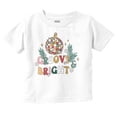 thumbnail image 1 of Christmas Disco Ball Groovy Bright Toddler Boy Girl T Shirt Infant Toddler Brisco Brands 6M, 1 of 5