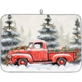thumbnail image 1 of Christmas Dish Drying Mat for Kitchen Countertop, Xmas Snowflake Drying Mat 18x24 Inch Absorbent Dish Drainer Mats for Under Rack, Dish Drying Pad for Home Coffee Bar Decor, 1 of 1