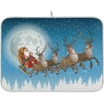 thumbnail image 1 of Christmas Dish Drying Mat for Kitchen,Microfiber Absorbent Dish Draining Mat, Small Kitchen Drying Mats Heat Resistant Drying Pad for Counter 16 x 18, 1 of 6