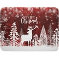 thumbnail image 1 of Christmas Dish Drying Mats for Kitchen Counter 16x18 Inch Merry Christmas Happy New Year Snowflake Microfiber Drying Mat Kitchen Accessories Fast Dry Dishes Pad Dish Rack Drainer Mat for Coffee Bar, 1 of 6