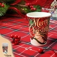thumbnail image 1 of Christmas Disposable Paper Cups , 10-Piece Party Supply Set for Holiday Gathering, Festive Tableware for Birthday and Family Celebration(D), 1 of 6