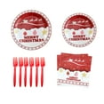 thumbnail image 1 of Christmas Disposable Tableware 50PCS Set7 Inch Paper Plates 10 Pieces 9 Inch Paper Plates 10 Pieces 10 Pieces Tissue Paper 20 Pieces, 1 of 5