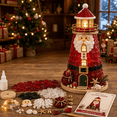 thumbnail image 1 of Christmas Diy Lighted Sea Glass-Style Lighthouse Kit,Christmas Themed Diy Set With Led Light Lighthouse,Holiday Decor Handmade Christmas Gift For Adults, 1 of 6