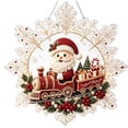 thumbnail image 1 of Christmas Diy Pearl Diamond Art Kits For Adults Diy Diamond Painting Craft Hanging Suncatcher Snowflake Special Shape Acrylic Decorations Holiday Wall Door Home Decor Craft Gift(8In), 1 of 5