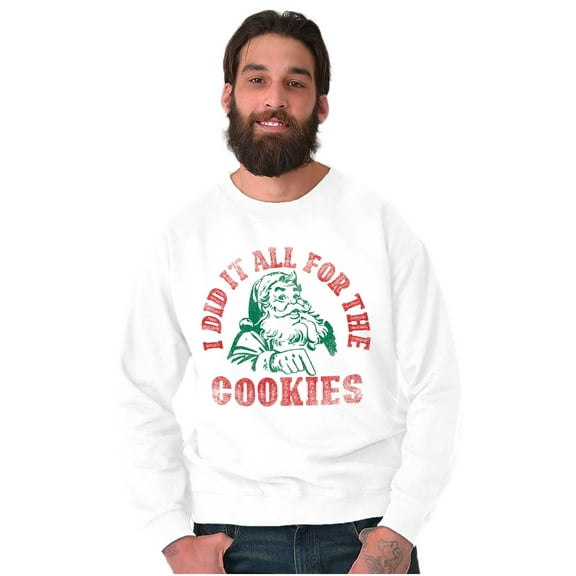 Christmas Do It For The Cookies Unisex Plus Fleece Graphic Sweatshirt Brisco Brands 4X