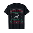thumbnail image 1 of Christmas Doberman Dog Ugly Sweater Style T-Shirt, 1 of 5