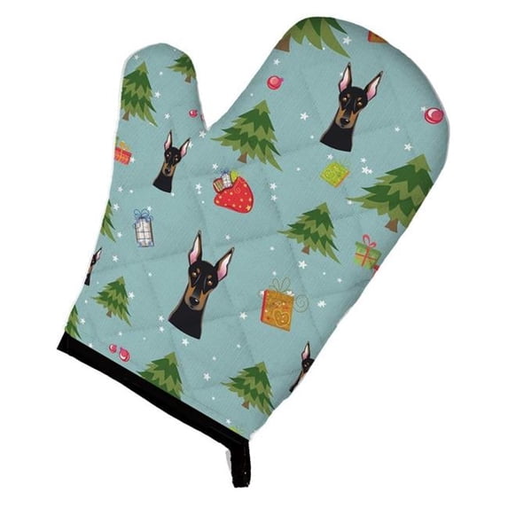 Christmas Doberman Pinscher Oven Mitt