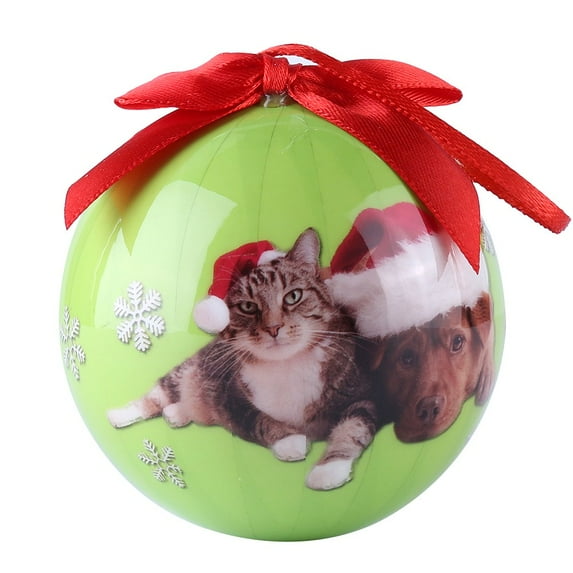 Christmas Dog Ball Ornaments Shatterproof Christmas Tree Decorations Large Hanging Ball Pendants with String for Xmas Tree, Holiday Wedding Party Decoration
