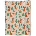 thumbnail image 1 of Christmas Dog Blanket Cozy Holiday Throw for Couch Bed Travel Cute Puppy Winter Decor, 1 of 4