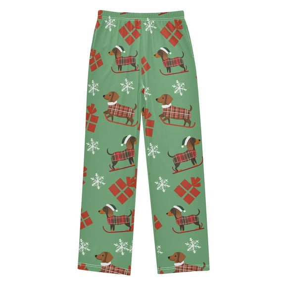 Christmas Dog Boys Pajama Pants Soft and Lightweight Elastic Waistband Children's Pajama Pants