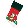 thumbnail image 1 of Bulldog Christmas Stocking for Dog, Measures 19", Red Pet Stocking, 1 of 1