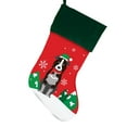 thumbnail image 1 of Border Collie Christmas Stocking for Dog, Measures 19", Red Pet Stocking, 1 of 1