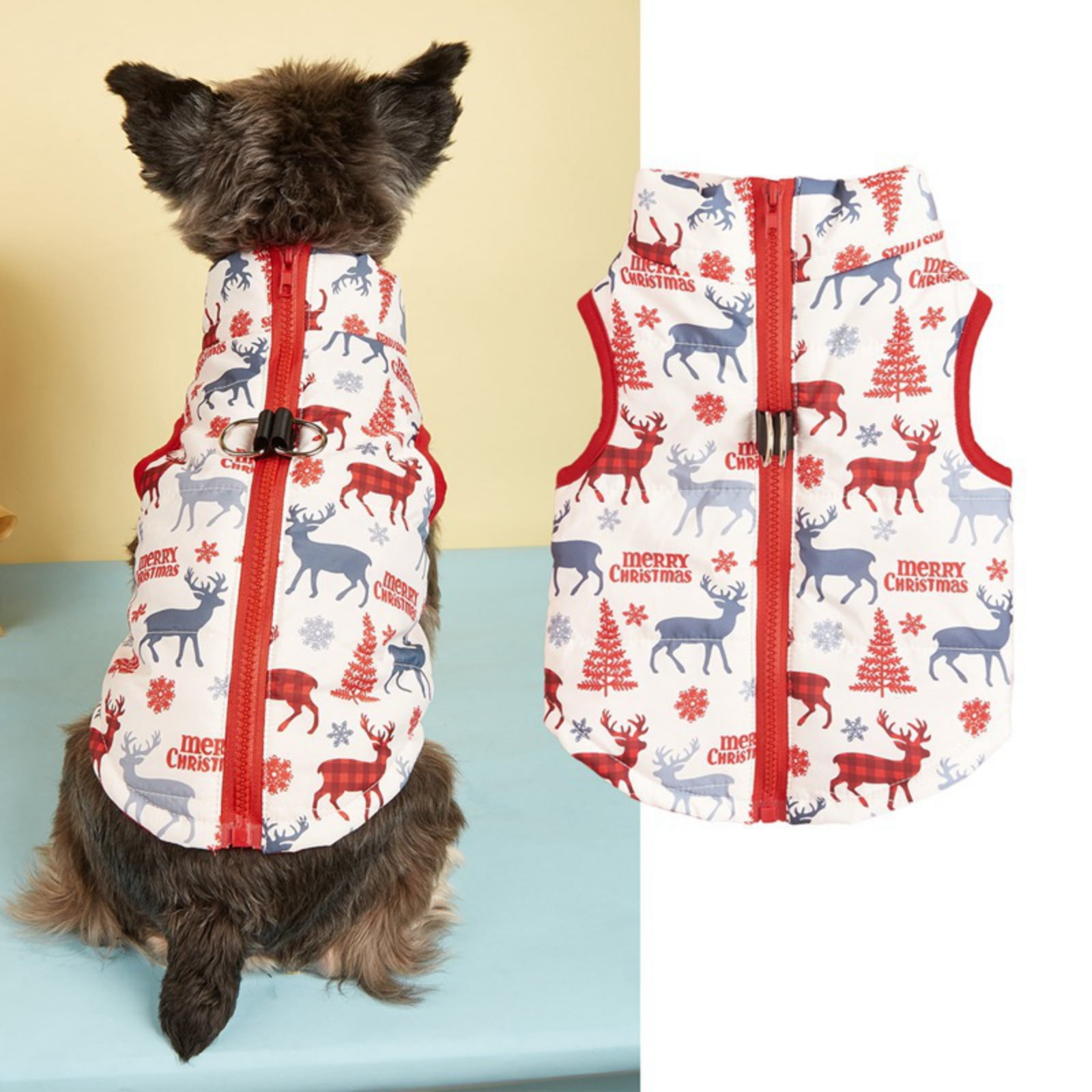 Christmas Dog Coat, Warm Dog Winter Coat, Dog Snow Jacket Dog Clothes
