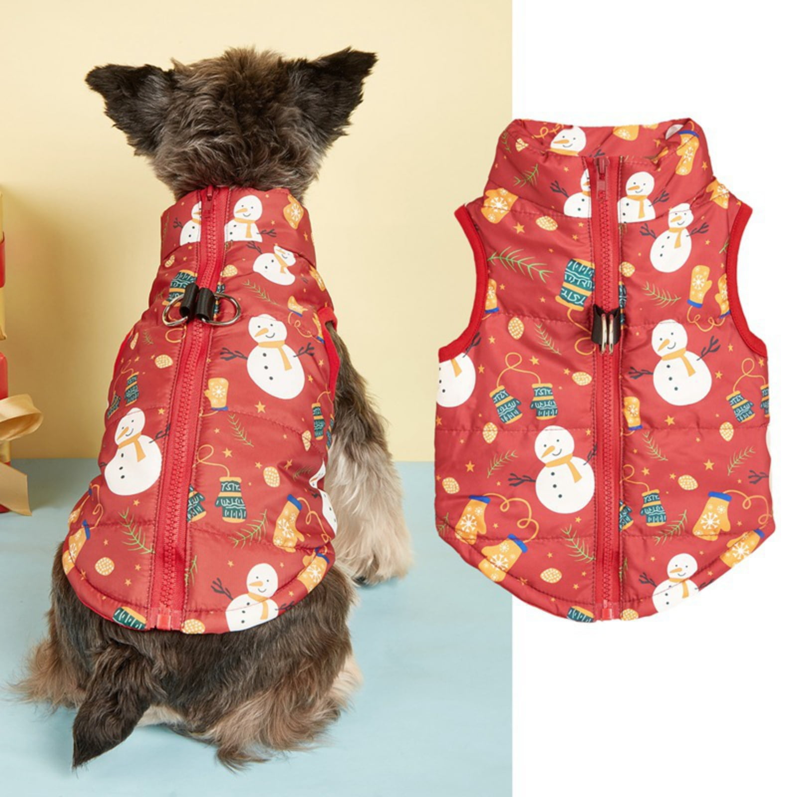 Christmas Dog Coat, Warm Dog Winter Coat, Dog Snow Jacket Dog Clothes