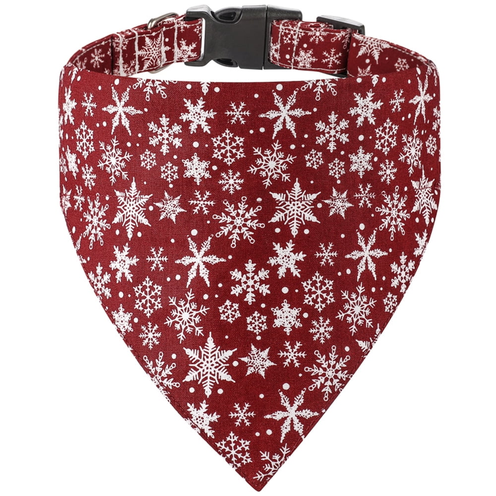 Holiday Xmas Dog Collar with Bow, Fashionable Bowtie for Small, Medium ...