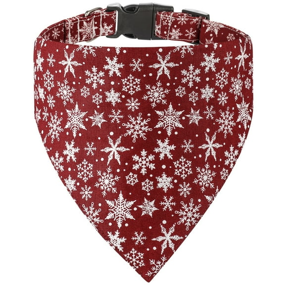 Christmas Dog Collar with Bow, Bowtie Dog Christmas Collars for Small Medium Large Dogs Pets