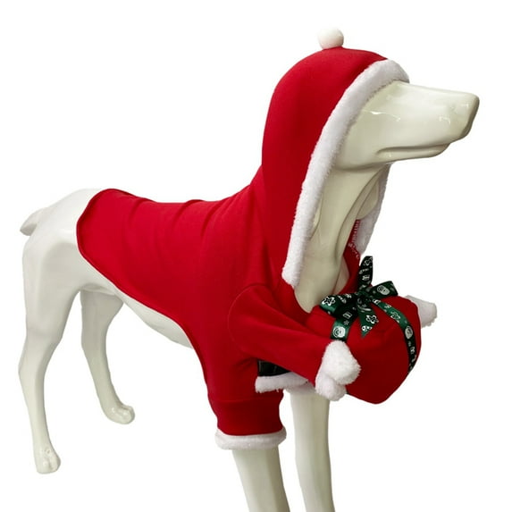 Christmas Dog Costume Cosplay Send a Gift Costume Outfit Soft for Christmas Cosplay Parties