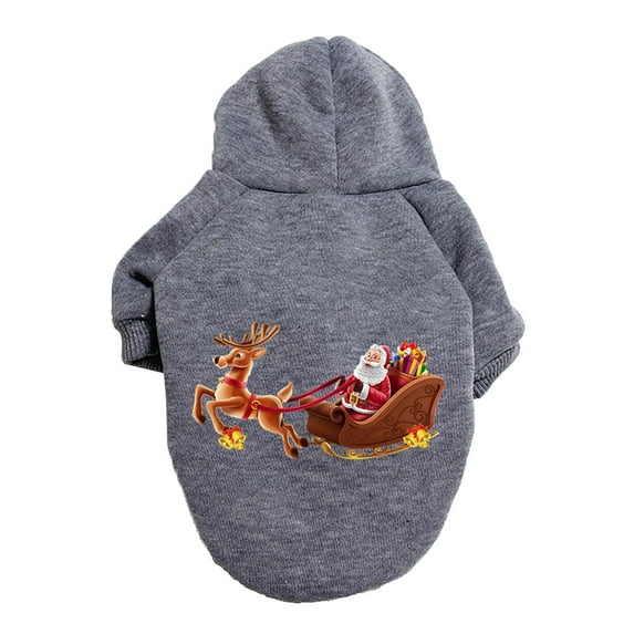 Christmas Dog Hoodie for Large Dogs - Soft Pet Christmas with Hole & Pocket, Funny Dog Clothes for Boy/Girl-Multiple Sizes