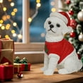 thumbnail image 1 of Christmas Dog Figurine Wearing Santa Hat – 5.9" Holiday Decoration Statue,Realistic Detailed Christmas Figurines Playset,Resin Chrismas Dog Toys,Christmas Decor(Style B), 1 of 9
