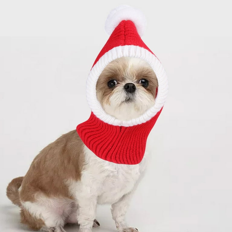 Christmas Dog Hat Costume for Small and Medium Dogs Cats Warm