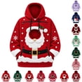 thumbnail image 1 of Christmas Dog Hoodie with Pouch Pullover Pet Carrier Hoodie with Large Pockets Womens Mens Christmas Sweatshirt, 1 of 5