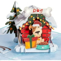 Christmas Dog House Pop Up Card