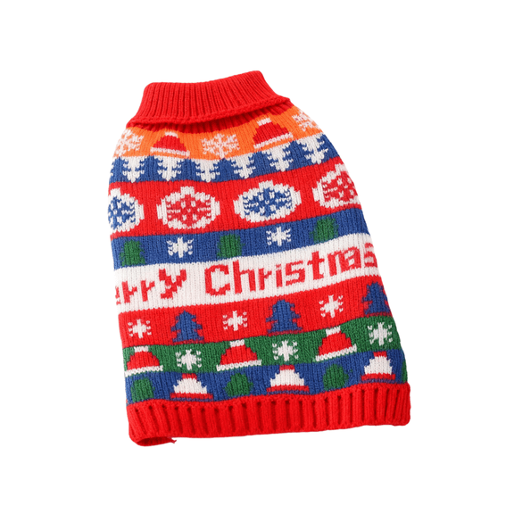 Christmas Dog Jumper Winter Knitted Thick Xmas Cute Dog Sweater Costume Outfit Soft Warm Coats For Small Medium Dogs