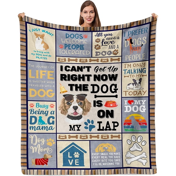Christmas Dog Mom Gifts for Women Dog Lovers Gifts Presents for Dog Lovers Moms Women Doggy Blanket 50"x60" Presents from Doggy to Mom for Xmas Birthday Soft Throw Blanket
